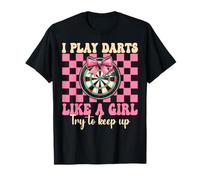 I Play Dardos como Una Chica Diana Coqueta Arco Camiseta