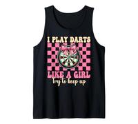 I Play Dardos como Una Chica Diana Coqueta Arco Camiseta sin Mangas