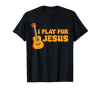 I Play For Jesus Church Músico Niños Guitarra Religiosa Camiseta