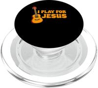 I Play For Jesus Church Músico Niños Guitarra Religiosa PopSockets PopGrip para MagSafe