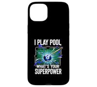 I Play Pool What's Your Superpower 8 Ball Billiards Player Carcasa para iPhone 15 Plus