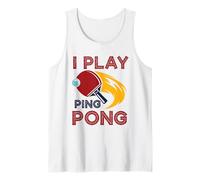 I Play Table Tennis Retro Sports Player Paddle Funny Camiseta sin Mangas