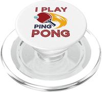 I Play Table Tennis Retro Sports Player Paddle Funny PopSockets PopGrip para MagSafe