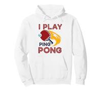 I Play Table Tennis Retro Sports Player Paddle Funny Sudadera con Capucha
