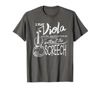 I Play Viola All The Beauty of Violin | Divertido Regalo violista Camiseta, Hombre, Asfalto, 6XL