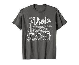 I Play Viola All The Beauty of Violin | Divertido Regalo violista Camiseta, Hombre, Asfalto, L