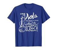 I Play Viola All The Beauty of Violin | Divertido Regalo violista Camiseta, Hombre, Azul Real, L