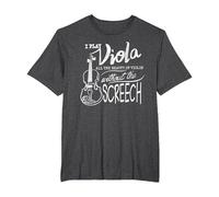 I Play Viola All The Beauty of Violin | Divertido Regalo violista Camiseta, Hombre Tallas Grandes, Jaspeado Oscuro, 6X Alto