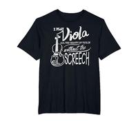 I Play Viola All The Beauty of Violin | Divertido Regalo violista Camiseta, Hombre Tallas Grandes, Negro, 5X Alto