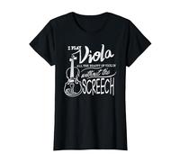 I Play Viola All The Beauty of Violin | Divertido Regalo violista Camiseta, Mujer, Negro, L