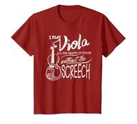 I Play Viola All The Beauty of Violin | Divertido Regalo violista Camiseta, Niños, Arándano, 6 años