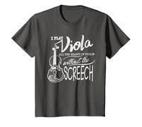 I Play Viola All The Beauty of Violin | Divertido Regalo violista Camiseta, Niños, Asfalto, 4 años