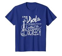 I Play Viola All The Beauty of Violin | Divertido Regalo violista Camiseta, Niños, Azul Real, 12 años