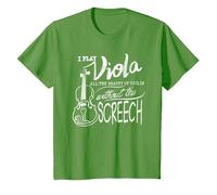 I Play Viola All The Beauty of Violin | Divertido Regalo violista Camiseta, Niños, Hierba, 4 años