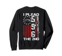 I Plead The 2nd Enmienda - Pro Gun AR15 Rifle 5.56mm (Back) Sudadera