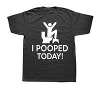 I Pooped Today Humor T Shirts Black M