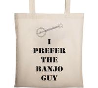 I Prefer The Banjo Guy - Bolsa de algodón ecológico natural, color beige, beige, Talla única