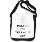 I Prefer The Triangle Guy - Bolso de hombro, color blanco, White, Talla única