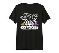 I Promise To Teach Heart LGBTQ Gay LGBT Pride Month Camiseta Premium