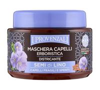I Provenzali Mascarilla Capilar de Linaza Hecha a Base de Hierbas para Desenredar el Cabello Teñido y Sin Brillo, 98.7% de Ingredientes de Origen Natural, Vegano, Vegetal, 200 ml