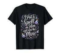 I Put A Spell On Him and Now He's Mine Love Witchy Vibe Camiseta gráfica económica, Hombre, Negro, XL