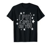 I Put A Spell On You - Camisa Retro de Halloween con Estrellas para Mujeres y niñas Camiseta