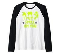 I Put A Spell On You - Disfraz de Bruja y araña para Halloween Camiseta Manga Raglan
