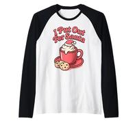 I Put out for Santa Christmas Cookies Leche Mujeres Hombres Camiseta Manga Raglan