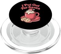 I Put out for Santa Christmas Cookies Leche Mujeres Hombres PopSockets PopGrip para MagSafe