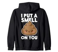 I Put Smell On You Magic Halloween Kawaii Emoticon a Juego Sudadera con Capucha