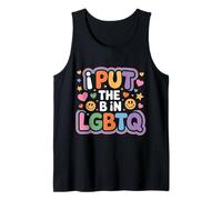 I Put The B In LGBTQ Identidad del Orgullo Bi |- Camiseta sin Mangas