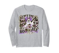 I Put The Boo in Boojee Halloween Ghost Trendy Pumpkins Fall Manga Larga