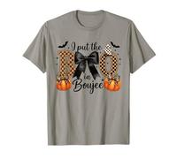 I Put The Boo In Boujee Lindo Halloween Fantasma Calabaza Leopardo Camiseta