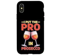 I Put The Pro In Prosecco Brunch burbujeante bebiendo Carcasa para iPhone X/XS