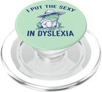 I Put The Sexy In Dislexia Funny Frog Humor PopSockets PopGrip para MagSafe