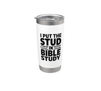 I Put The Stud In Bible Study Vaso térmico de acero inoxidable de doble pared