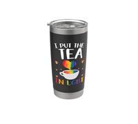 I Put The Tea In LGBT Rainbow Gay LGBTQ Pride Month Vaso térmico de acero inoxidable de doble pared