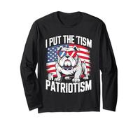 I Put The Tism In Patriotism English Bulldog Manga Larga