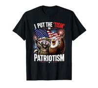 I Put The Tism In Patriotismo Funny 4th of July America USA Camiseta