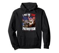 I Put The Tism In Patriotismo Funny 4th of July America USA Sudadera con Capucha