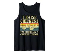 I Raise Chickens Im Literally Chicken Tender Hombres Mujeres Niños Camiseta sin Mangas