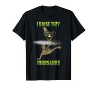 I Raise Tiny Dinosaurs Chicken Reflection Chickens Lovers Camiseta