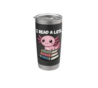 I Read Alotl Axolotl Readsolotl Vaso térmico de acero inoxidable de doble pared