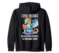 I Read Because Roasting People is Frowned Upon Book Dragon Sudadera con Capucha