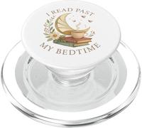 I Read Past My Bedtime Cozy Moon Book Lover PopSockets PopGrip para MagSafe