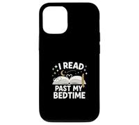I Read Past My Bedtime Open Book Moon Stars Graphic Carcasa para iPhone 12/12 Pro