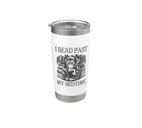 I Read Past My Bedtime Vaso térmico de acero inoxidable de doble pared