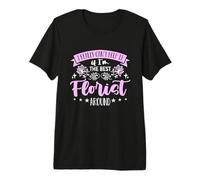 I Really Can't Help It Diseñador Floral Floristería Floristería Camiseta Premium