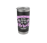 I Really Can't Help It Diseñador floral Floristería Floristería Vaso térmico de acero inoxidable de doble pared