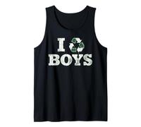 I Recycle Boys Funny Distressed Humor Design Camiseta sin Mangas